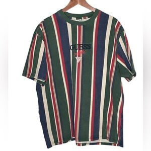GUESS ORIGINALS_Y2K Men's Multicolor Striped Tee_Large